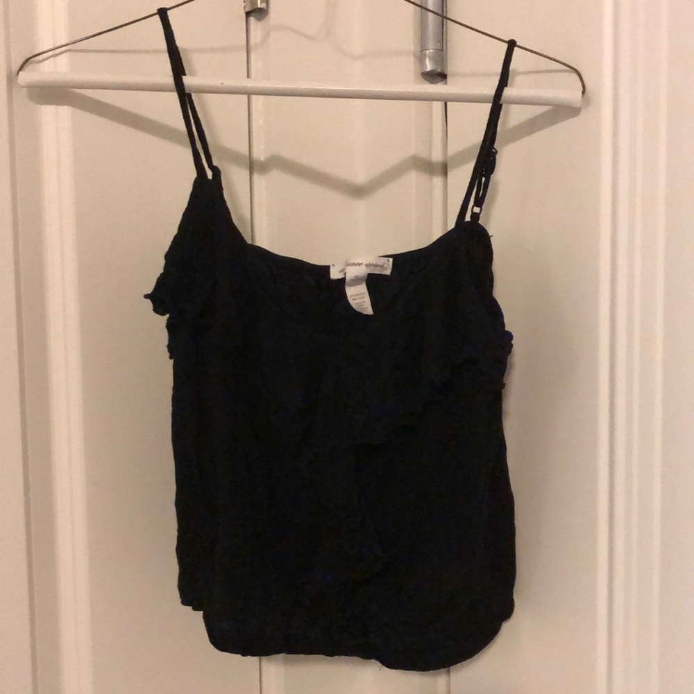 Black tank top.